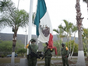 Celebran CIX aniversario del Ejército Mexicano en Jalpan