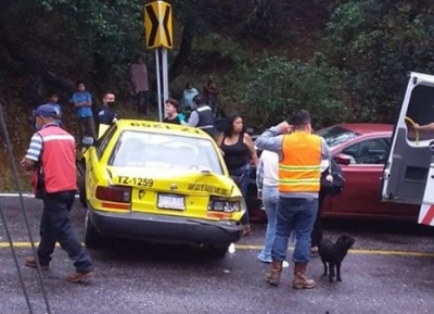 #CódigoRojo | Fuerte choque a causa de la lluvia