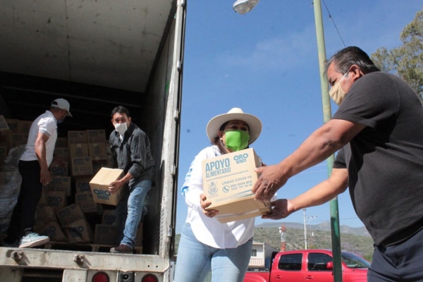 Recibe despensas municipio de Tolimán