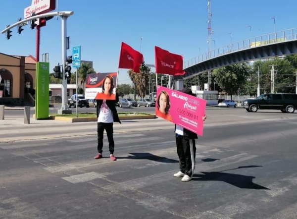 Brigadas promueven el Salario Rosa