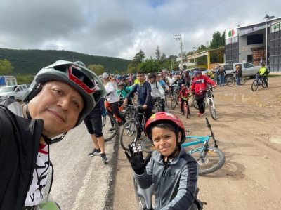 Realizan con éxito el Primer Encuentro de Ciclismo Familiar en Landa