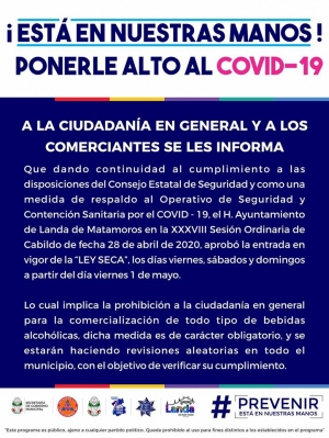 Implementan Fase 3 en Landa de Matamoros por COVID-19