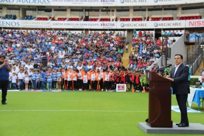 Luis Nava Inaugura la Copa de Fútbol Infantil y Juvenil Andamaxei 2019