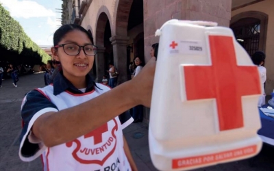 Arranca la colecta nacional de Cruz Roja Mexicana en Querétaro.