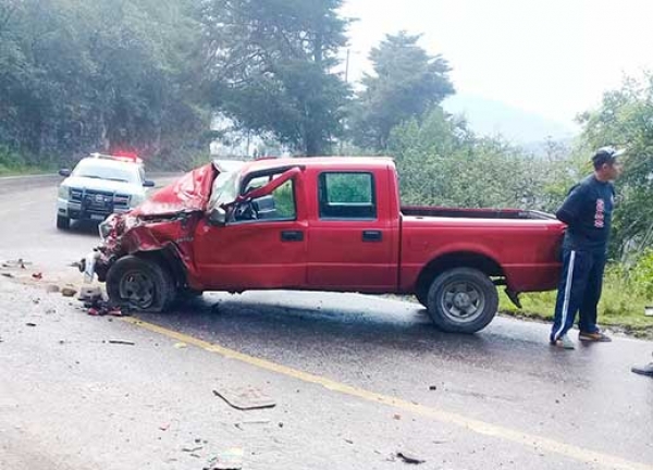 Afortunadamente solo daños materiales arrojo accidente