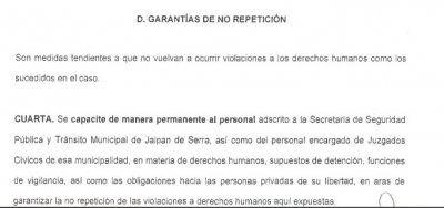 Sigue violación de DDHH en cárcel municipal de Jalpan