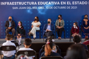 Anuncia Gobernador inversión de 63 millones de pesos para espacios educativos