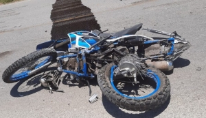 Fallece motociclista en accidente