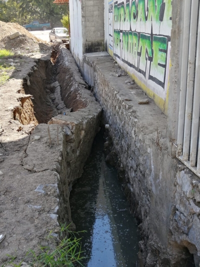 Se Cae Muro de Canal en Jalpan