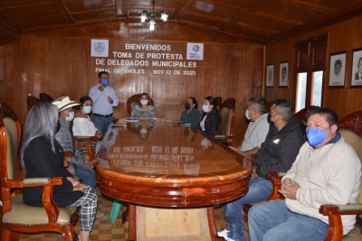 Toma de protesta de delegados municipales Pinal de Amoles.