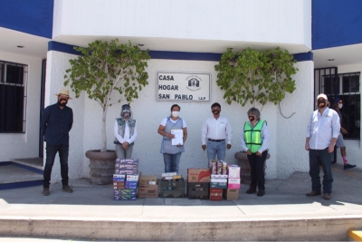 Entrega CAEQ donaciones a Casa Hogar San Pablo y Querétaro es Uno