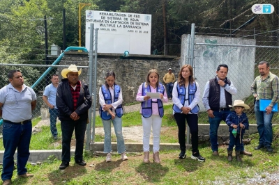 Arranca obra de la rehabilitación del sistema de agua potable en La Barranca