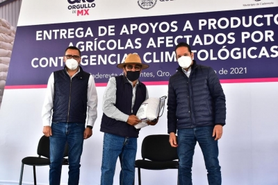 Impulsa el Gobernador la reactivación del campo en Cadereyta de Montes