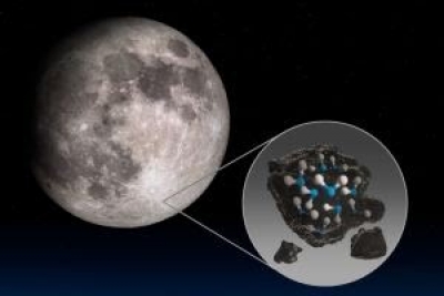 Confirma NASA el descubrimiento de moléculas de agua en la Luna