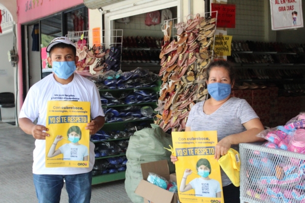 Jóvenes landenses se unen en campaña de prevención COVID 19