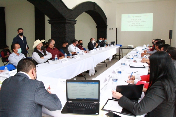 Mesa de construcción de la paz y seguridad en Cadereyta