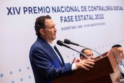 Reconoce Gobernador a participantes de la XIV edición del Premio Nacional de Contraloría Social 2022  en la fase estatal