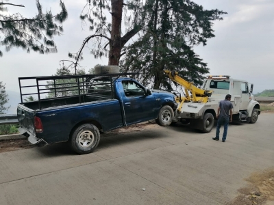 Dos lesionados en accidente automovilístico