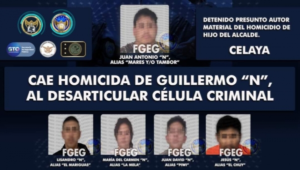 En Celaya la FGEG logró la captura de JUAN ANTONIO “N”, quien mató a Guillermo “N” el 17 de agosto de 2022