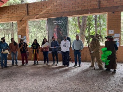 Presidente del SMDIF de Pinal de Amoles encabeza la clausura de la 5ava Feria Cultural del Hongo