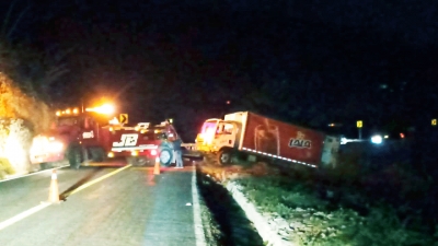 Se accidenta camión repartidor