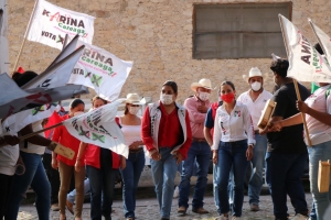 Gran pre cierre de campaña realizan en Tancoyol y Valle Verde para Karina Careaga