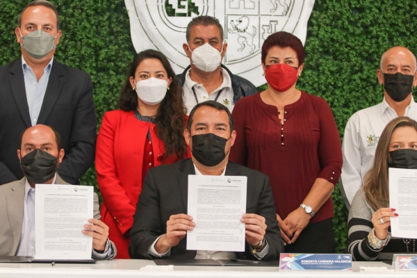    San Juan, primer municipio en firmar convenio de colaboración de riesgos sanitarios