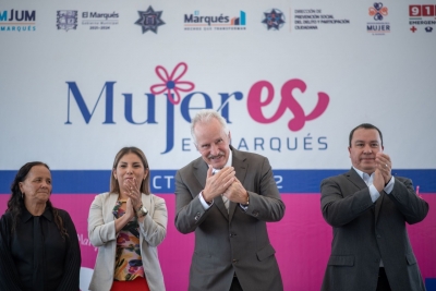 “Las mujeres son un sector prioritario” destacó el presidente municipal Enrique Vega Carriles en el encuentro “MujerES El Marqués”