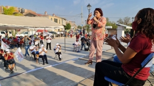 Acompaña Celia Maya a candidatos a sus arranques de campaña