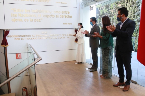 #LIXLegislatura | Develan reconocimiento al personal de salud del estado de Querétaro