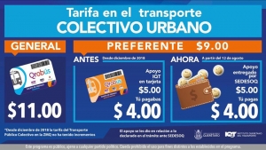 No hay incremento a la tarifa del transporte público urbano: IQT