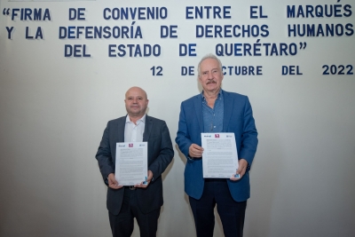 Municipio de El Marqués, firma convenio con la Defensoría de los Derechos Humanos