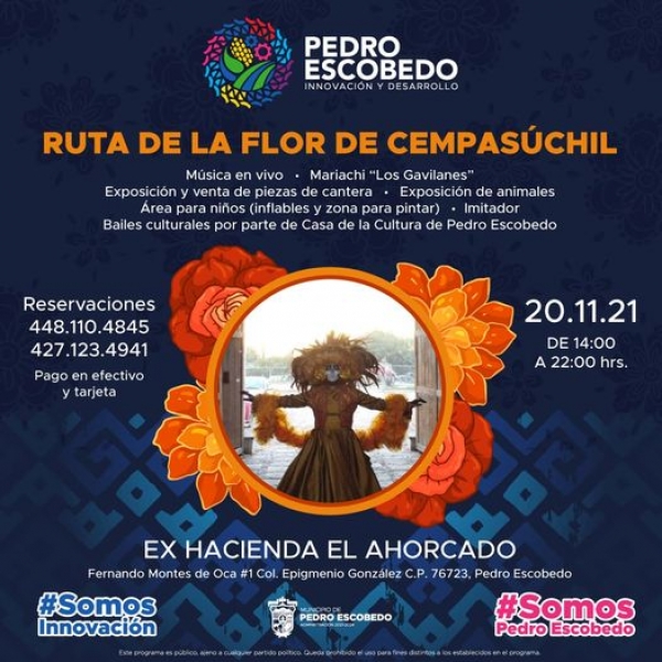 Se inaugurara la &quot;Ruta flor de cempasúchil&quot; en la Ex Hacienda El Ahorcado