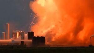 Brutal explosión de la nave SpaceX