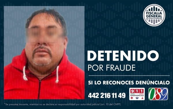 Detenido imputado por fraude, engañaba a través de llamadas telefónicas