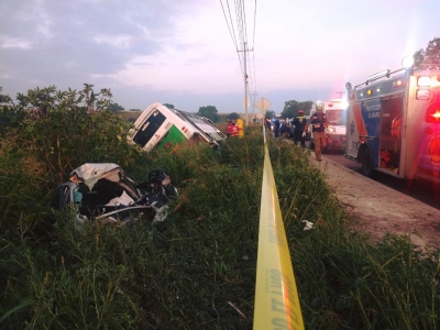 #CódigoRojo | 1 muerto y 29 lesionados en fuerte accidente