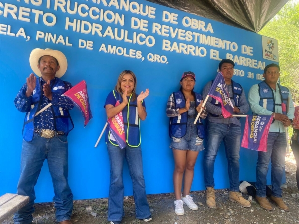 Arranca obra en Río Escanela Lupita Ramírez