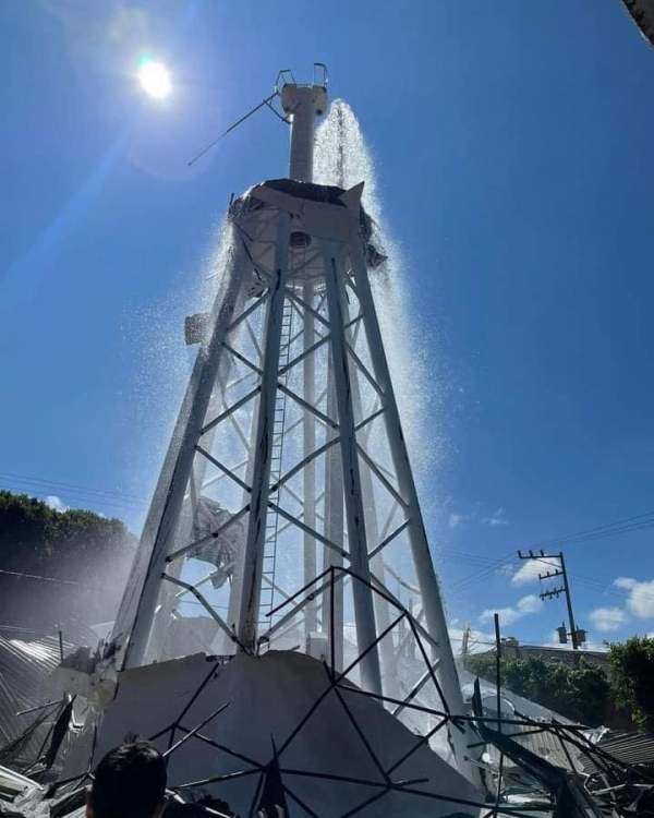 Depósito de agua  colapsa y deja a dos muertos en Puebla