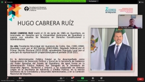 Participa Hugo Cabrera en el 2do Congreso Internacional de Migración del Tecnológico de Monterrey. 