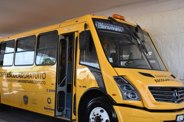 Reactivará Municipio de Querétaro el Transporte Escolar Gratuito