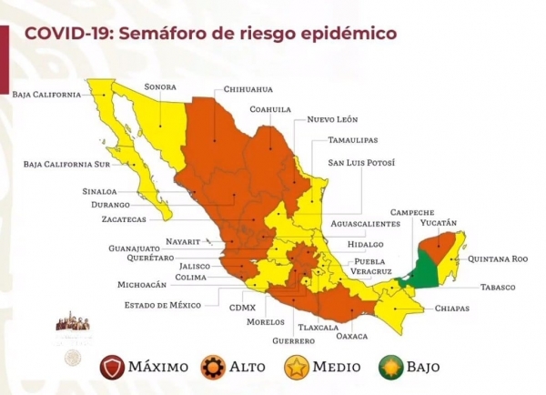 Vuelve Querétaro a “naranja” en semáforo de Gobierno Federal