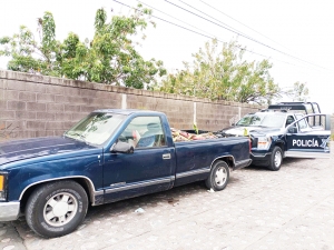 En minutos recupera SSPM-SJR camioneta robada en Lomas de San Juan