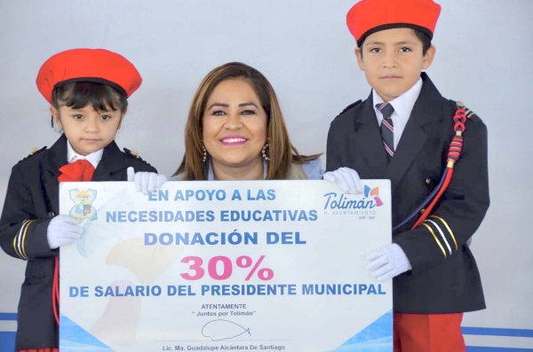 Encabeza Entrega de Sueldo Lupita Alcántara en Preescolar “Ra Nyoti DE Ra Nfadi”