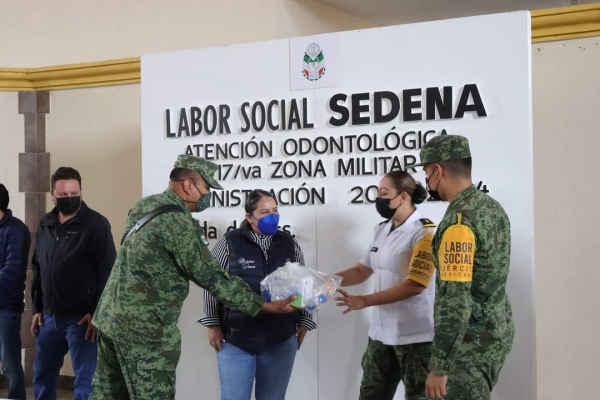 SEDENA  y Ayuntamiento de Landa impulsan campaña de salud bucal