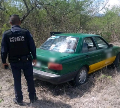 PoEs recupera vehículo de transporte público robado en Arroyo Seco