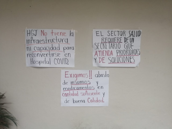 Exigen abasto de insumos en el Hospital General de Jalpan