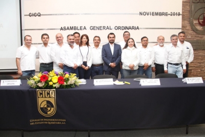 Sergio Camacho, nuevo presidente del Colegio de Ingenieros Civiles de Querétaro