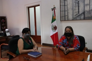 se reúne Marina Ponce con la Secretaria de Salud.