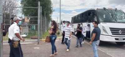 Gestiona Canacintra Querétaro jornada de vacunación antiCovid en el Parque Benito Juárez