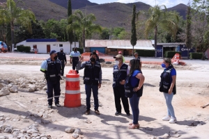 Supervisa  Marina Ponce obras en la cabecera municipal